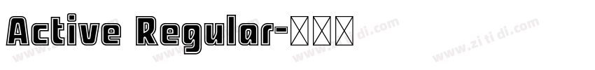 Active Regular字体转换